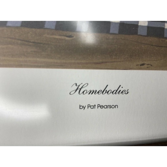 1987 Print Art "Homebodies" By Pat Pearson Signed Framed In Good Condition - Picture 2 of 5